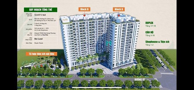 Hình ảnh Bán Căn Hộ RICCA - Gò Cát, Phú Hữu, Q9. Nhà mới 100%, căn góc. 2PN 2WC