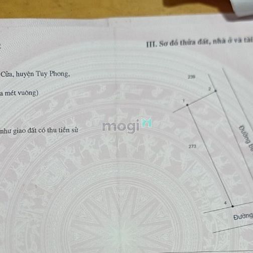 Hình ảnh Bán 78m2 thổ cư 2 mặt tiền - View biển Hòa Phú