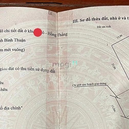 Hình ảnh Bán lô đất ONT cực hiếm – Mặt tiền đường nhựa – Cách Biển 1km