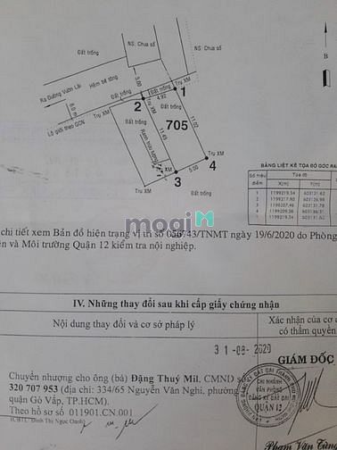 Hình ảnh Chính Chủ Bán Đất HXH 1 Sẹc Vườn Lài 3.69 Tỷ