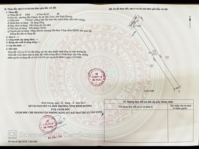 Hình ảnh Đất nền sổ sẵn giá rẻ cần bán Phú Chánh - Tân Uyên