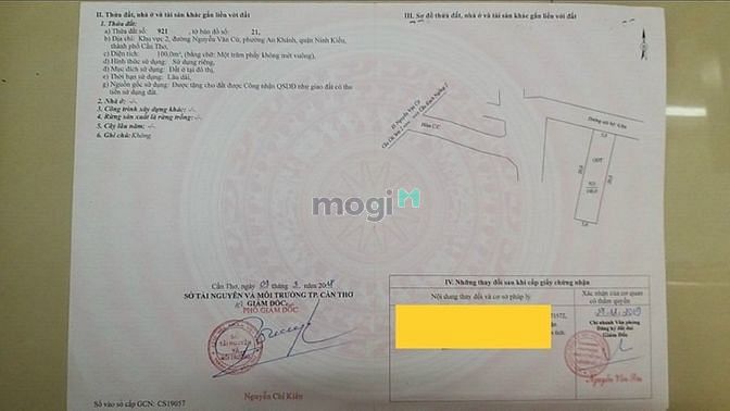 Hình ảnh Bán nền 100m2 trục chính hẻm liên tổ 3 - 4 Nguyễn Văn Cừ