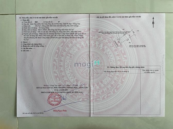 Hình ảnh Đất nền - Sổ hồng riêng- ngay UB Châu Pha