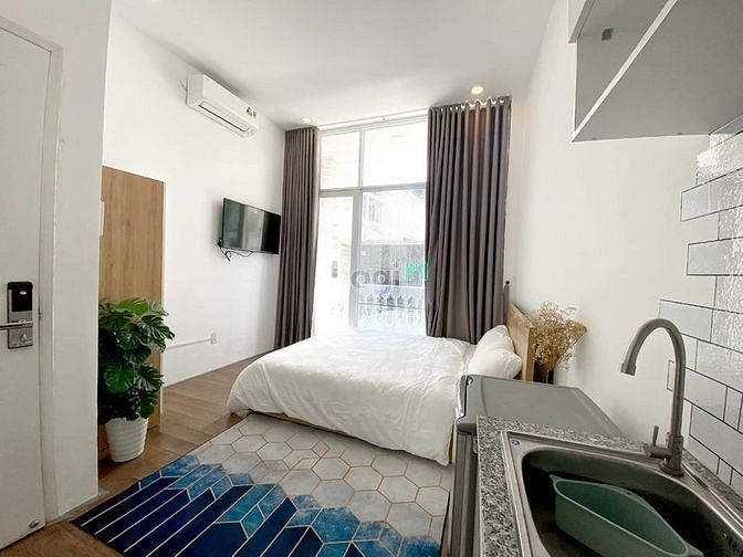 Hình ảnh Dạng studio ban công full nội thất