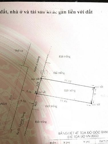 Hình ảnh Đất vuông đẹp gần 40m2 chỉ 2ty95, Quang Trung P11 Gò Vấp không Lộ Giới