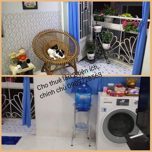 Hình ảnh Cho thuê lầu 2 ngang 4m x dài 8m lối đi riêng 2tr5/tháng