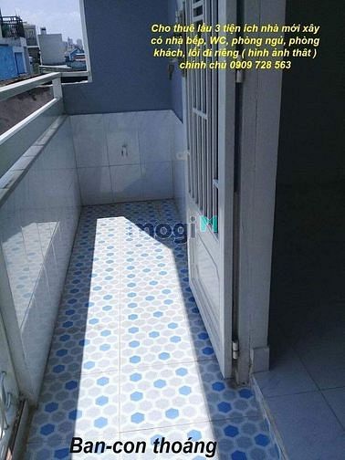 Hình ảnh Cho thuê lầu 2 ngang 4m x dài 8m lối đi riêng 2tr5/tháng