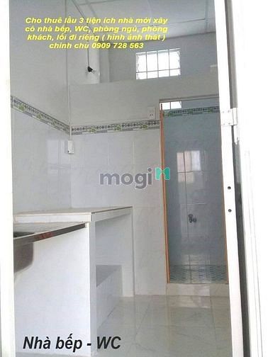 Hình ảnh Cho thuê lầu 2 ngang 4m x dài 8m lối đi riêng 2tr5/tháng
