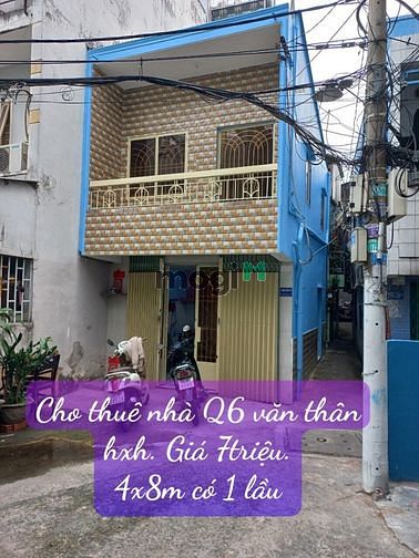 Hình ảnh Cho thuê nhà nhỏ quận 6 giá 7tr/tháng