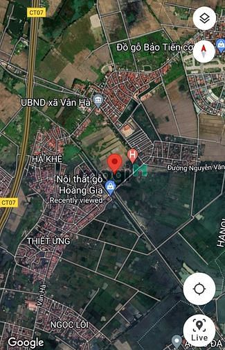 Hình ảnh Đất Vân Hà, Vỉa hè, Kinh doanh. DT 133m2, MT 6m. Giá : 7.3 tỷ