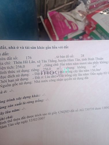 Hình ảnh Đất Mặt tiền đường số 18 ( Hồ Lân ) Tân thắng giá 2 tỷ 5.