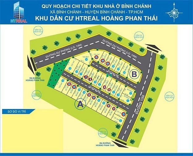 Hình ảnh Bình Chánh, Đất Dự án Hoàng Phan Thái DT 143.7m2.