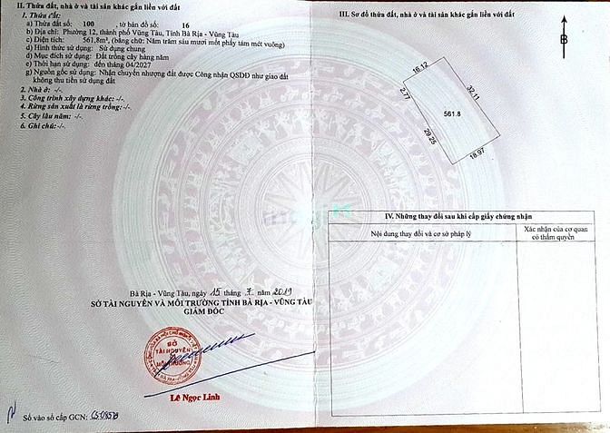 Hình ảnh Chính chủ bán đất hẻm 1410, đường 30.4, P.12, TP.Vũng Tàu