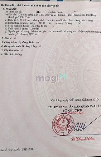 Hình ảnh 🌵Bán nền biệt thự KDC Xây Dựng Q. Cái Răng TPCT