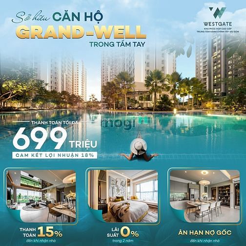 Hình ảnh Dự án Trang Chủ MB66.COM / Đăng Ký Tặng 66K cao cấp West Gate Tây Sài Gòn 2PN+2WC