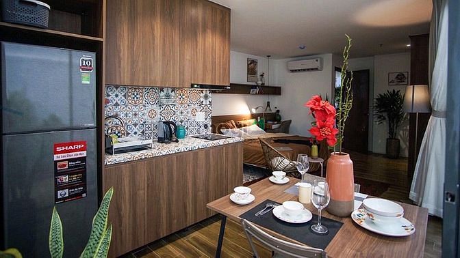 Hình ảnh Siêu phẩm ban công sân vườn full nội thất cao cấp