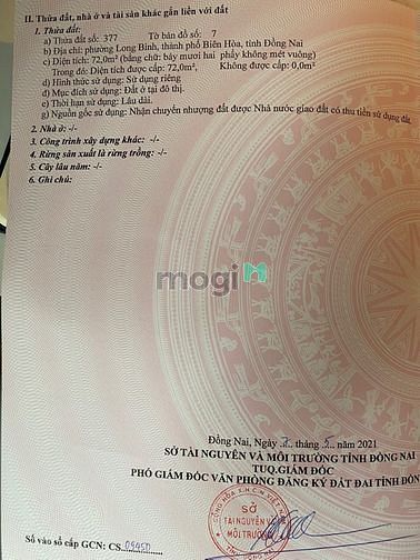 Hình ảnh bán nhanh lô đất giá rẻ long bình biên hòa