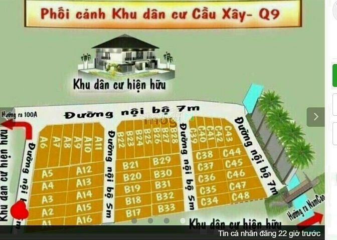 Hình ảnh Bán đất hẻm 4 đường Cầu Xây Phường Tân Phú Quận 9