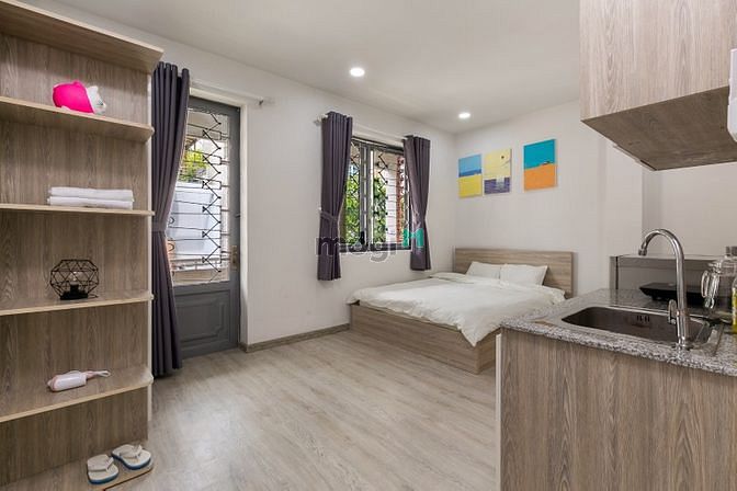 Hình ảnh Cho thuê studio full nội thất ban công ngay chợ tân định quận 1