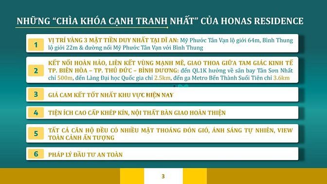 Hình ảnh Dự án Honas residence - 3 mặt tiền chỉ 26tr/m2