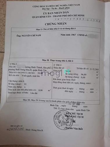 Hình ảnh 🔥Bán Nhà 457/ Bình Thành - Bình Tân 100m2 - 3Tỷ35 TL