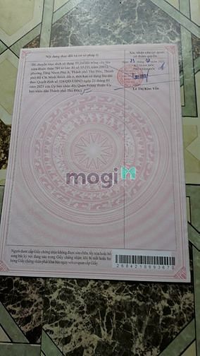Hình ảnh Bán 100M2 Đất thổ cư hẻm 72 làng tăng phú . PTNPA.Q9