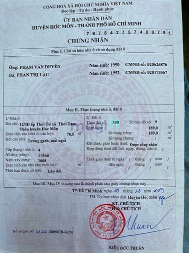 Hình ảnh Nhà ngợp dtich khủng 189m2 Chợ Hóc Môn