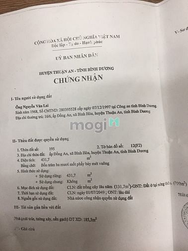 Hình ảnh Cần bán đất nhà bao tách sổ riêng cho người mua