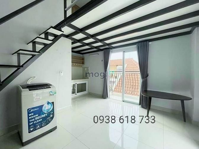 Hình ảnh ☘️Duplex bancon, full nội thất, máy giặt riêng gần cầu Tân Thuận, KCX