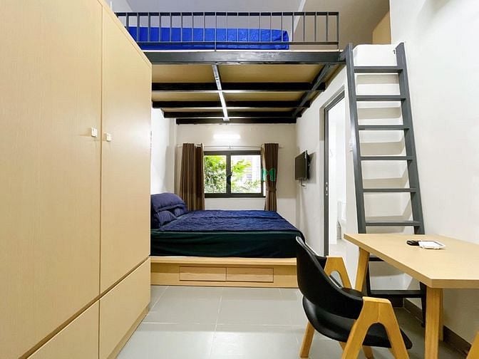 Hình ảnh Duplex 2 Gường - Studio Full Nội Thất Ngây Chân Cầu Nguyễn Văn Cừ