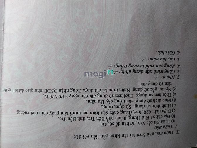Hình ảnh Bán đất tp Bến Tre,tỉnh Bến Tre