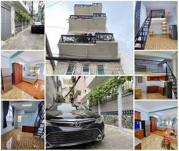 Hình ảnh Bạch Đằng,  nhà 4 lầu có 9 phòng dịch vụ đang cho thuê 40tr/tháng