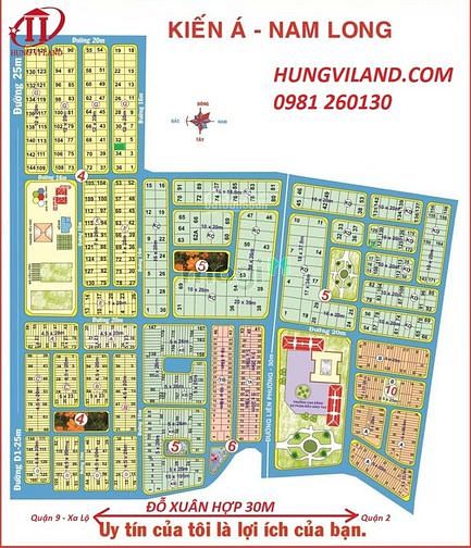 Hình ảnh BDS HVL Lô biệt thự 225m2 (15x15)m Dự án Nam Long Mở Rộng Q9