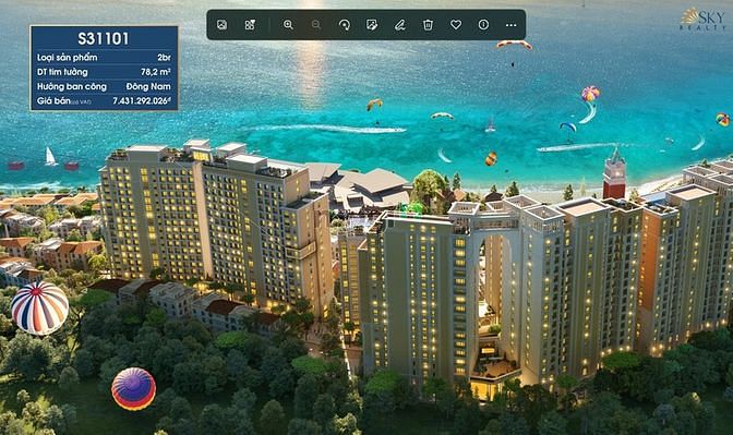 Hình ảnh chỉ còn duy nhất 1 căn 2PN VIEW cao đẹp sở hữu lâu dài