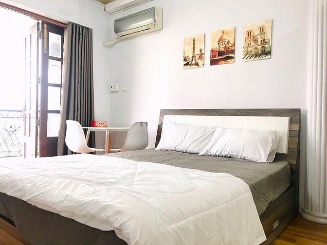 Hình ảnh Căn Hộ Full Nội Thất, Máy Giặc Riêng, Ban Công, Quận 1