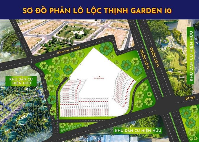 Hình ảnh Đất nền phân lô dự án Lộc Thịnh Graden 10