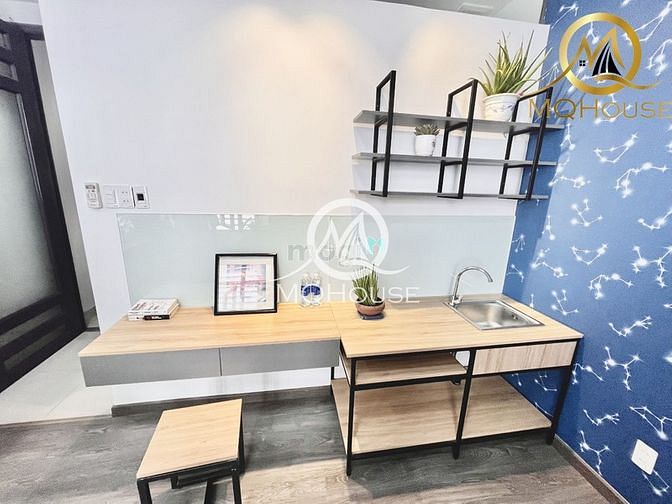Hình ảnh Căn studio Thích Quảng Đức có ban công và cửa sổ..