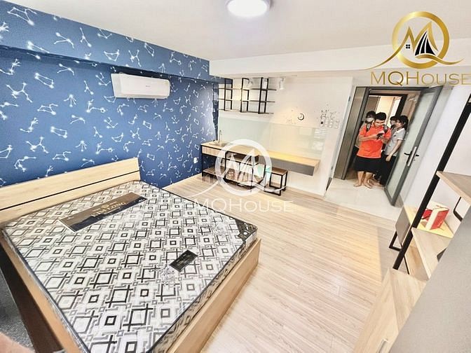 Hình ảnh Căn studio Thích Quảng Đức có ban công và cửa sổ..