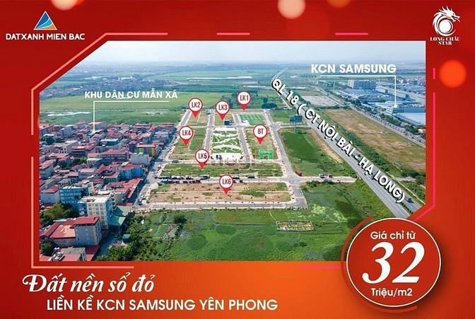 Hình ảnh bán dự án long châu Star, đất nền sổ đỏ,vị trí đắc địa giá rẻ