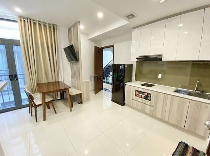 Hình ảnh 1PN nội thất siêu xinh, ban công tại Bình Thạnh