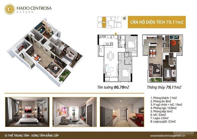 Hình ảnh 🌈 Bán căn 2PN 86m2 khu giá 6.05 tỷ, Hà Đô Centrosa Quận 10
