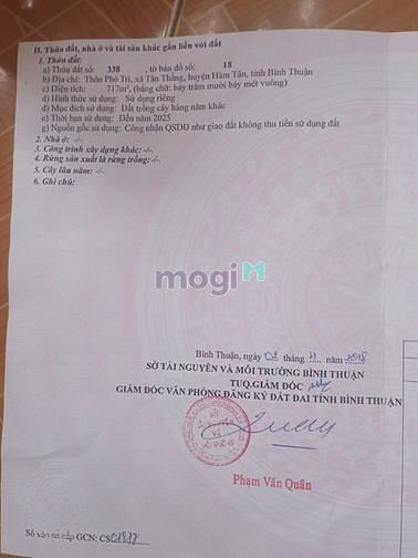 Hình ảnh Đất đường đất đỏ hồ lân 10 x 45m. Tân Thắng giá 2 tỷ