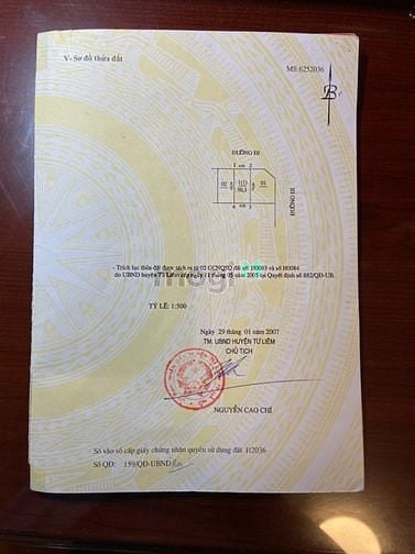 Hình ảnh Cần bán gấp đất phân lô mặt phố Thiên Hiền, Vị trí đắc địa, khuôn đất
