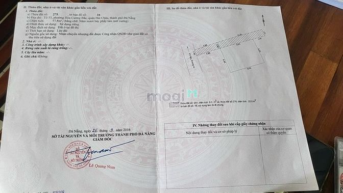 Hình ảnh bán lô đất kiệt 3m5 tiểu la gần đương chính