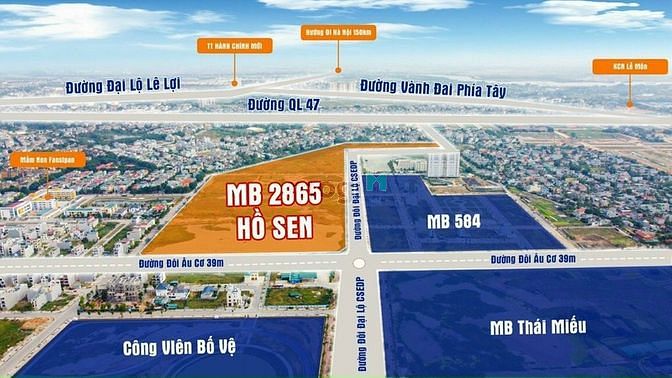 Hình ảnh Tiếp tục siêu phẩm mb Hồ Sen mặt tiền đại lộ CSEDP