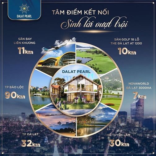 Hình ảnh Phân khu đất nền biệt thự nghỉ dưỡng pháp lý chuẩn tại Đà Lạt Pearl