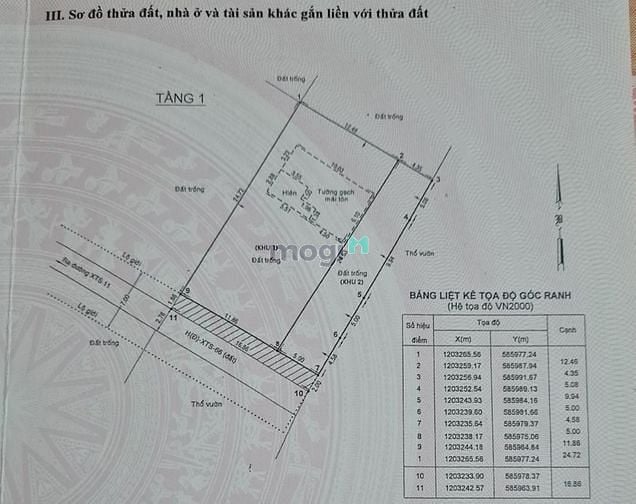 Hình ảnh Bán đất Đặng Công Bỉnh - Xuân Thới Sơn 12, 17x24, 300m2 thổ