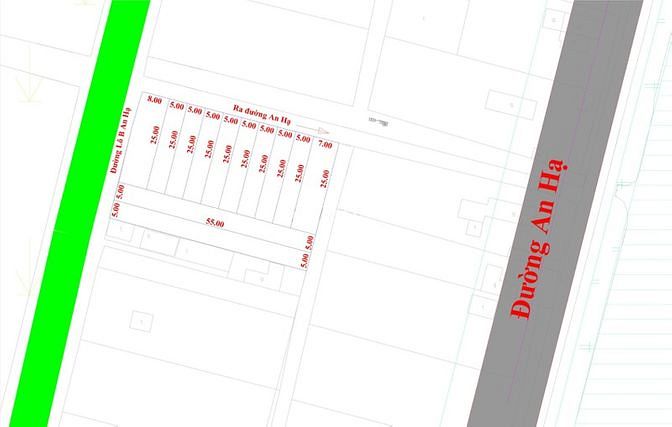 Hình ảnh Đất 2 mặt tiền An Hạ - Thanh Niên, 50x35, Thổ cư 800m2
