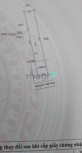 Hình ảnh Bán đất MTnhựa ĐT749B, Minh Hoà, Dầu Tiếng, DT:10x70,TC100m2, SHR, 2tỷ