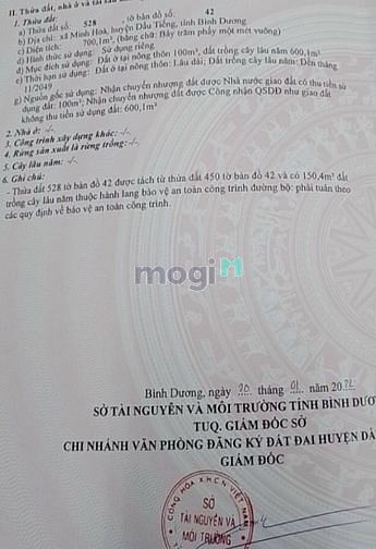 Hình ảnh Bán đất MTnhựa ĐT749B, Minh Hoà, Dầu Tiếng, DT:10x70,TC100m2, SHR, 2tỷ